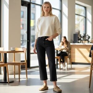 Social Tourist ankle zip Jeans high rise